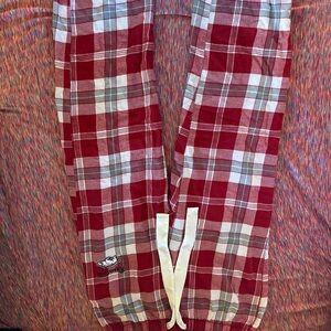 Arkansas Razorback Plaid Lounge Pants - Red and Gray